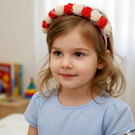 Red Rose Baby Hair Band